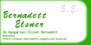 bernadett elsner business card